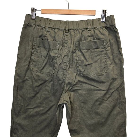 Uniqlo Women's XL Drawstring Relaxed Athleisure Green Ankle Pants - Picture 8 of 13